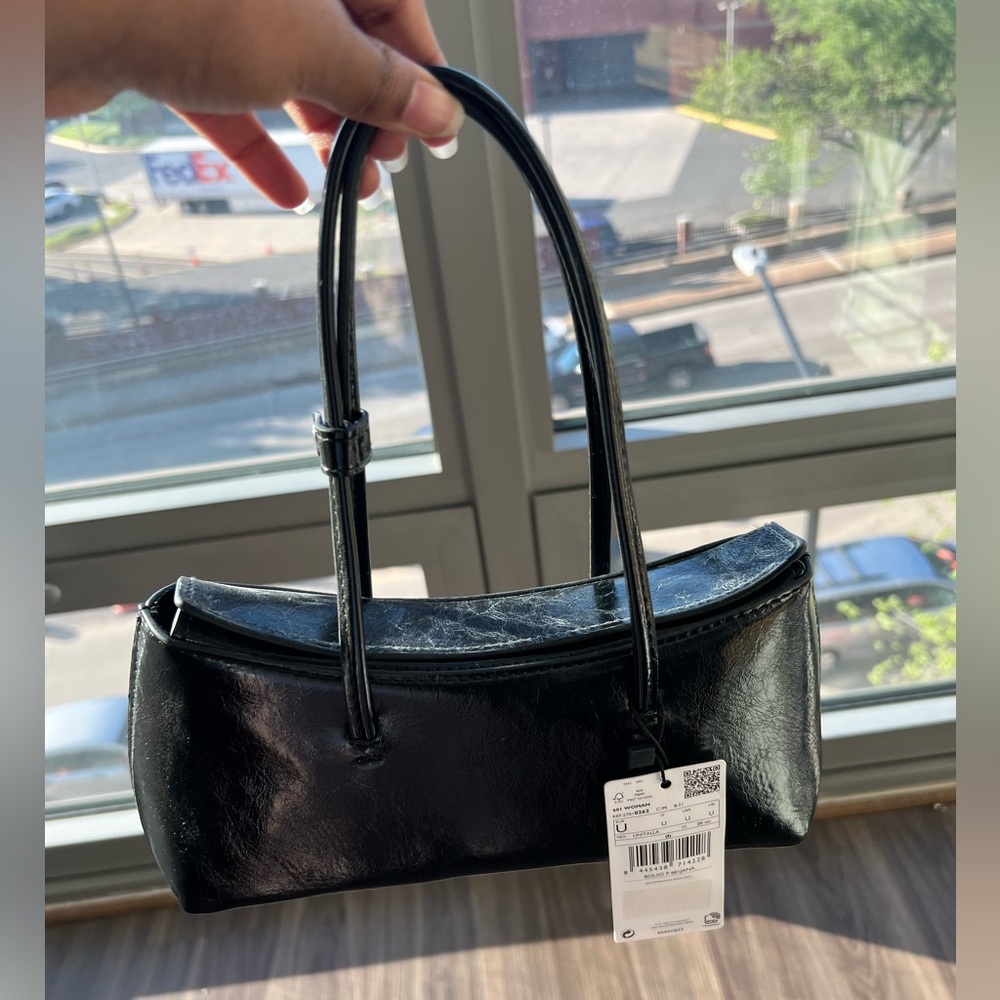 Mango black shoulder bag
